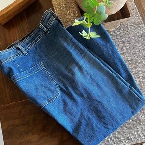 Zara Marine Straight High Rise Jeans